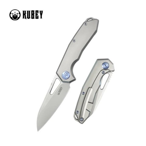 Nóż składany Kubey Vagrant Grey Titanium, Bead Blasted CPM S35V by Maksim Tkachuk (KB284F) Nóż składany Kubey Vagrant Grey Titanium, Bead Blasted CPM S35V by Maksim Tkachuk (KB284F)