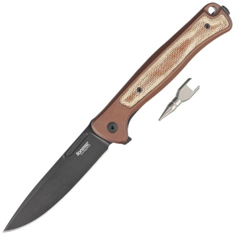 Nóż składany LionSteel Skinny Earth Aluminium/Natural Canvas Micarta, Old Black MagnaCut by Molletta (SK01A EB) Nóż składany LionSteel Skinny Earth Aluminium/Natural Canvas Micarta, Old Black MagnaCut by Molletta (SK01A EB)