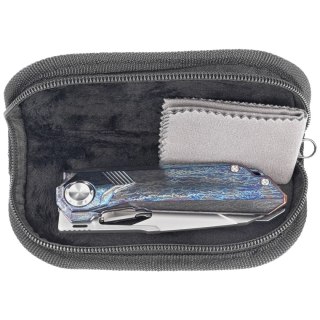 Nóż składany Remette Peregrine Falcon Lightning Storm Titanium, Hand Grinding Pearlescent M390 (RTT1-T)