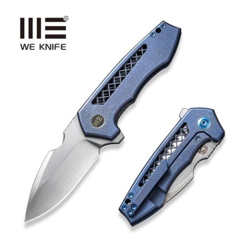 Nóż składany WE Knife Harpen Blue Titanium, Hand Rubbed Satin CPM 20CV by Michael Burch (WE23019-2) Nóż składany WE Knife Harpen Blue Titanium, Hand Rubbed Satin CPM 20CV by Michael Burch (WE23019-2)