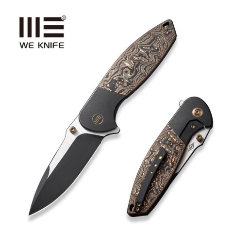 Nóż składany WE Knife Nitro OG Black Titanium/Copper Carbon Fiber, Black Stonewashed/Satin CPM 20CV by Peter Carey (WE23035-2) Nóż składany WE Knife Nitro OG Black Titanium/Copper Carbon Fiber, Black Stonewashed/Satin CPM 20CV by Peter Carey (WE23035-2)