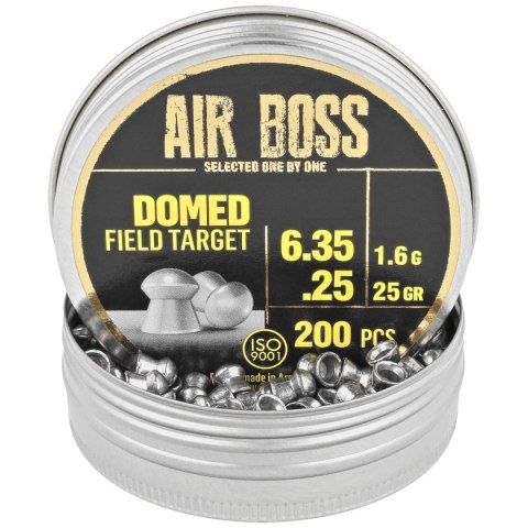 Śrut Apolo Air Boss Domed Field Target 6.35 mm, 200 szt. 1.60g/25.0gr (30206) Śrut Apolo Air Boss Domed Field Target 6.35 mm, 200 szt. 1.60g/25.0gr (30206)