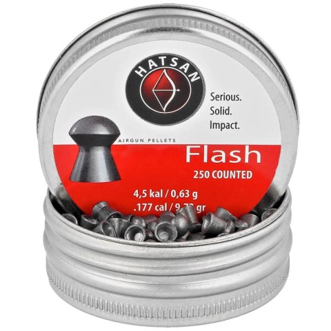Śrut Hatsan Flash 4.5 mm, 250 szt. 0.63g/9.72gr Śrut Hatsan Flash 4.5 mm, 250 szt. 0.63g/9.72gr