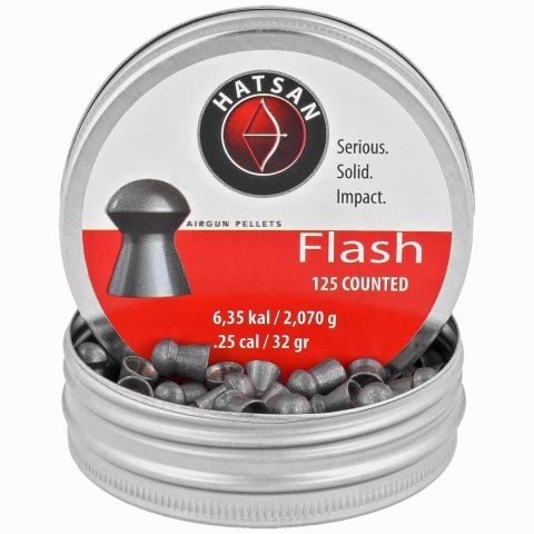 Śrut Hatsan Flash 6.35 mm, 125 szt. 2.07g/32.0gr Śrut Hatsan Flash 6.35 mm, 125 szt. 2.07g/32.0gr