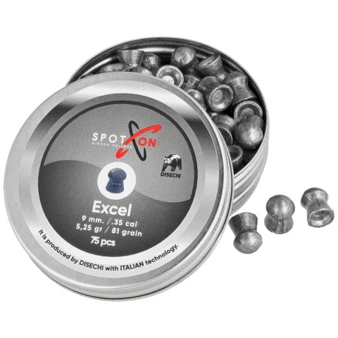 Śrut Spoton Excel 9 mm, 75 szt. 5.25g/81.0gr Śrut Spoton Excel 9 mm, 75 szt. 5.25g/81.0gr