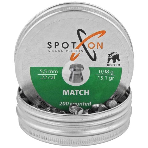 Śrut Spoton Match 5.5 mm, 200 szt. 0.98g/15.10gr Śrut Spoton Match 5.5 mm, 200 szt. 0.98g/15.10gr
