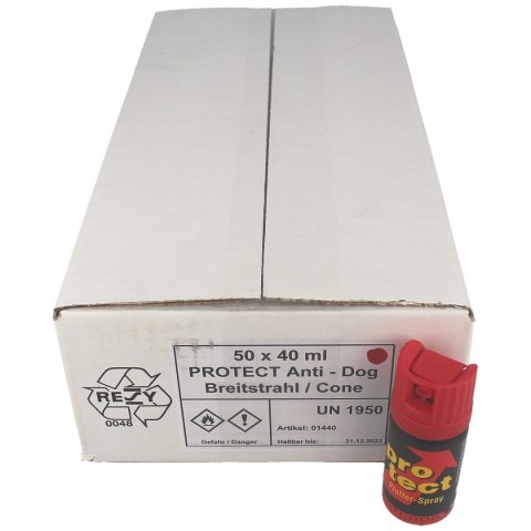 Gaz pieprzowy KKS ProTect Red 40ml, Cone (01440-CR) Gaz pieprzowy KKS ProTect Red 40ml, Cone (01440-CR)