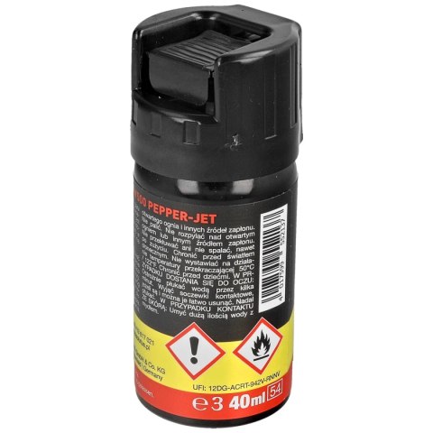 Gaz pieprzowy TW 500 Pepper-Jet 40 ml - strumień Gaz pieprzowy TW 500 Pepper-Jet 40 ml - strumień