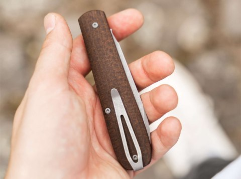Nóż Böker Solingen Coffin Jute Micarta