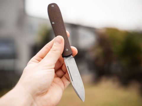 Nóż Böker Solingen Coffin Jute Micarta