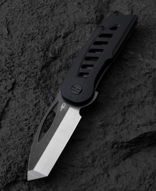 Nóż składany Bestech Explorer Black G10, Satin/Black D2 (BG37A)