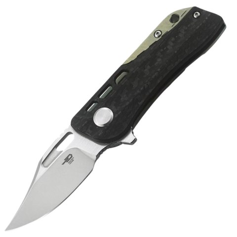 Nóż składany Bestech Engine Bowie Carbon Fiber/Green Titanium, Bead Blasted/Satin CPM S35VN (BT1806C) Nóż składany Bestech Engine Bowie Carbon Fiber/Green Titanium, Bead Blasted/Satin CPM S35VN (BT1806C)
