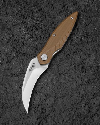 Nóż składany Bestech Liger OD Green, Satin D2 by Keanu (BG61B)