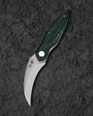 Nóż składany Bestech Liger Purple G10, Black Stonewashed D2 by Keanu (BG61E)