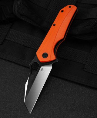 Nóż składany Bestech Operator Orange G10, Satin/Black D2 (BG36D)