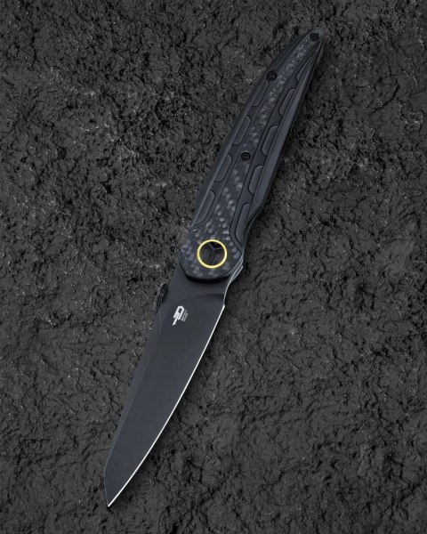 Nóż składany Bestech Prydwen Black Titanium/Regular Carbon Fiber, Black PVD MagnaCut by Kombou (BT2409D) Nóż składany Bestech Prydwen Black Titanium/Regular Carbon Fiber, Black PVD MagnaCut by Kombou (BT2409D)