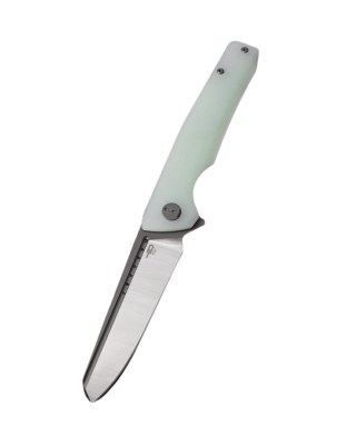 Nóż składany Bestech Slyther Transparent G10, Grey Titanized/Satin 14C28N (BG51B-2)
