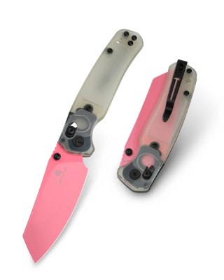 Nóż składany Bestechman Cicada's Wing Jade Ultem, Pink 10Cr15MoV (BMK06H)