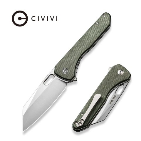 Nóż składany Civivi Nugz Green Canvas Micarta, Satin 14C28N by Matthew Wehrwein (C23060-2) Nóż składany Civivi Nugz Green Canvas Micarta, Satin 14C28N by Matthew Wehrwein (C23060-2)