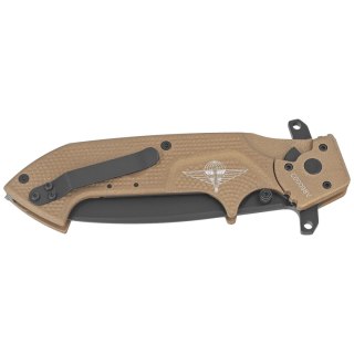 Nóż składany Extrema Ratio Glauca J1 NS Desert Aluminium, Black MIL-C N690 (04.1000.0165/RVHCS/NS)