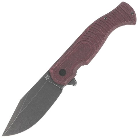 Nóż składany Fox Eastwood Tiger Burgundy Micarta, Black S90V by Gudy Van Poppel (FX-524 MB) Nóż składany Fox Eastwood Tiger Burgundy Micarta, Black S90V by Gudy Van Poppel (FX-524 MB)