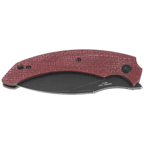 Nóż składany Fox Honos Plum Jute Micarta, Black Stonewashed BECUT by Bastinelli (FX-538 MP) Nóż składany Fox Honos Plum Jute Micarta, Black Stonewashed BECUT by Bastinelli (FX-538 MP)