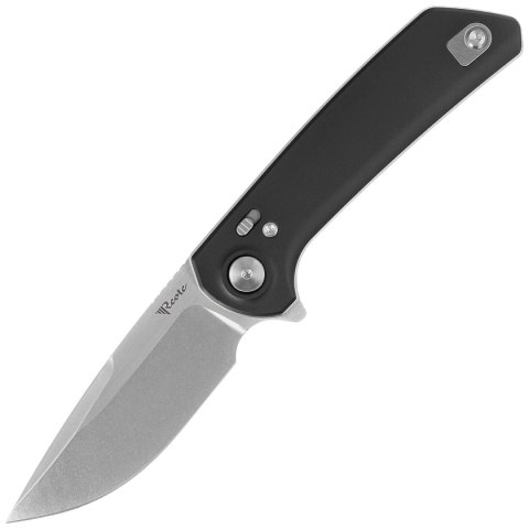 Nóż składany Reate PL-XF-A-1 Black Aluminium, Satin/Stonewashed Nitro-V Nóż składany Reate PL-XF-A-1 Black Aluminium, Satin/Stonewashed Nitro-V