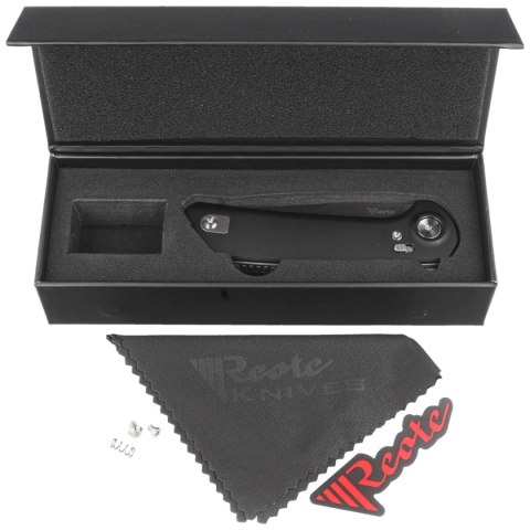 Nóż składany Reate PL-XF-A-1 Black Aluminium, Satin/Stonewashed Nitro-V Nóż składany Reate PL-XF-A-1 Black Aluminium, Satin/Stonewashed Nitro-V