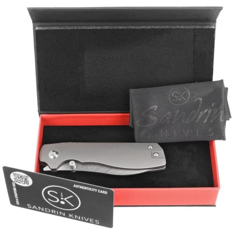 Nóż składany Sandrin Knives Torino Titanium, Polyhedral Tungsten Carbide 71HRC (TORINO Ti) Nóż składany Sandrin Knives Torino Titanium, Polyhedral Tungsten Carbide 71HRC (TORINO Ti)