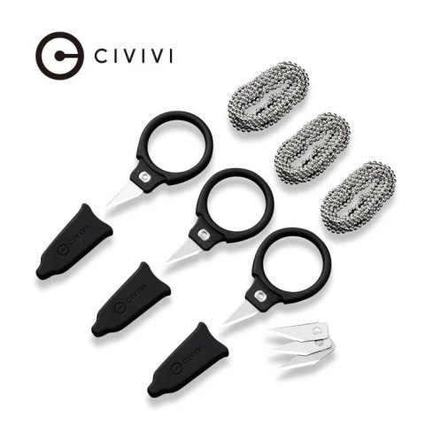 Noże na szyję 3szt Civivi Quick Snip Black ABS/Rubber, 6Cr13 (C22022A-2) Noże na szyję 3szt Civivi Quick Snip Black ABS/Rubber, 6Cr13 (C22022A-2)