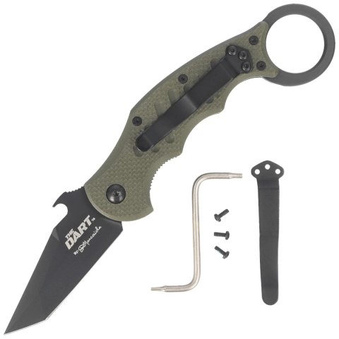 Nóż składany Fox The Dart Karambit OD Green G10, Black Idroglider N690 by Doug Marcaida (FX-597 OD) Nóż składany Fox The Dart Karambit OD Green G10, Black Idroglider N690 by Doug Marcaida (FX-597 OD)