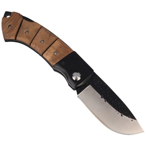 Nóż składany Herbertz CJH Birch Root Wood, Satin/Forged 420 (202512)