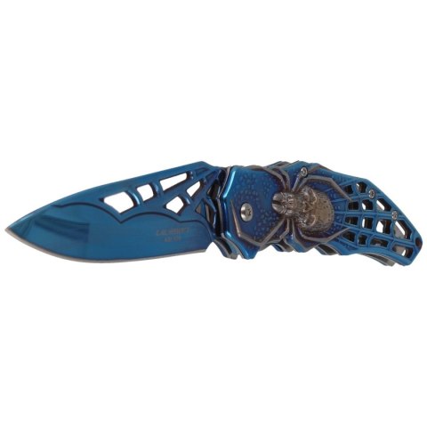 Nóż składany Herbertz CJH motyw 3D Spider Blue Titanium Coated, Blue Titanium 420 (586412 - 44097) Nóż składany Herbertz CJH motyw 3D Spider Blue Titanium Coated, Blue Titanium 420 (586412 - 44097)