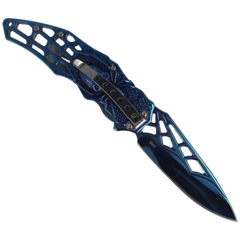 Nóż składany Herbertz CJH motyw 3D Spider Blue Titanium Coated, Blue Titanium 420 (586412 - 44097) Nóż składany Herbertz CJH motyw 3D Spider Blue Titanium Coated, Blue Titanium 420 (586412 - 44097)