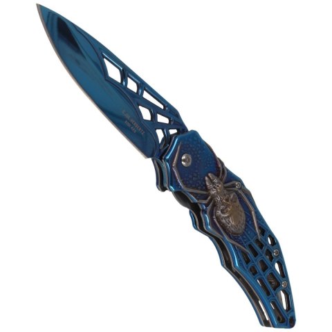 Nóż składany Herbertz CJH motyw 3D Spider Blue Titanium Coated, Blue Titanium 420 (586412 - 44097) Nóż składany Herbertz CJH motyw 3D Spider Blue Titanium Coated, Blue Titanium 420 (586412 - 44097)