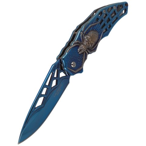 Nóż składany Herbertz CJH motyw 3D Spider Blue Titanium Coated, Blue Titanium 420 (586412 - 44097) Nóż składany Herbertz CJH motyw 3D Spider Blue Titanium Coated, Blue Titanium 420 (586412 - 44097)