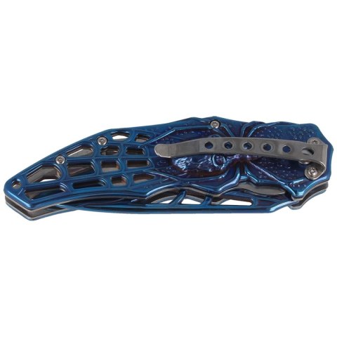 Nóż składany Herbertz CJH motyw 3D Spider Blue Titanium Coated, Blue Titanium 420 (586412 - 44097) Nóż składany Herbertz CJH motyw 3D Spider Blue Titanium Coated, Blue Titanium 420 (586412 - 44097)