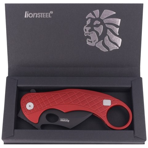 Nóż składany LionSteel L.E.One Karambit Red Aluminium, Chemical Black MagnaCut by Emerson Design (LE1 A RB) Nóż składany LionSteel L.E.One Karambit Red Aluminium, Chemical Black MagnaCut by Emerson Design (LE1 A RB)