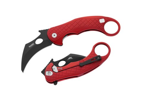 Nóż składany LionSteel L.E.One Karambit Red Aluminium, Chemical Black MagnaCut by Emerson Design (LE1 A RB) Nóż składany LionSteel L.E.One Karambit Red Aluminium, Chemical Black MagnaCut by Emerson Design (LE1 A RB)