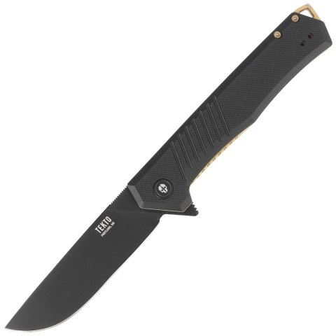 Nóż składany Tekto F1 Alpha Black G10, Bronze HW, Black D2 Nóż składany Tekto F1 Alpha Black G10, Bronze HW, Black D2
