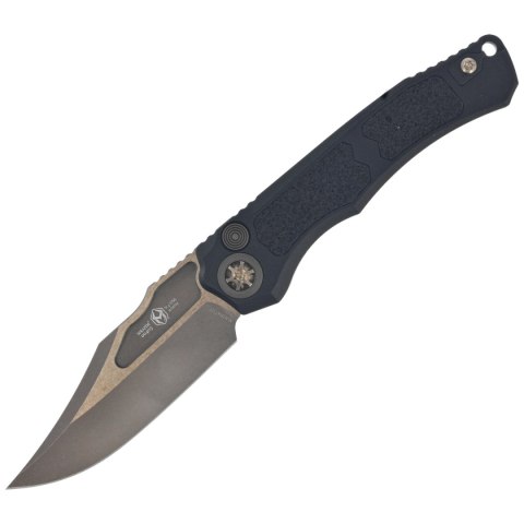 Nóż automatyczny Heretic Wraith Auto V4 Bowie Black Aluminium/3M, Bronze Stonewash MagnaCut by Tony Marfione Jr. (H002-7A)