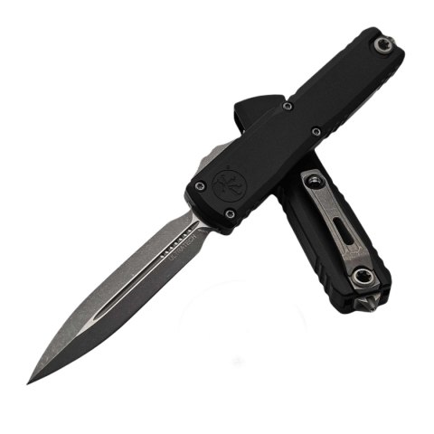 Nóż automatyczny OTF Microtech Ultratech D/E Gen III ZBT Black Aluminium, Apocalyptic M390 by Tony Marfione (1122-10AP)