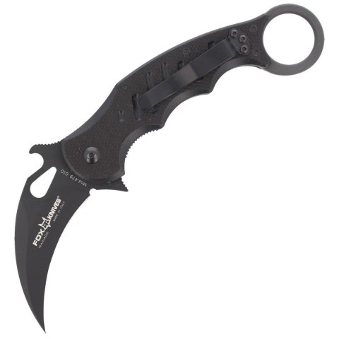 Nóż składany Fox Karambit w/ Emerson Wave Black G10, Black Idroglider N690Co (479) Nóż składany Fox Karambit w/ Emerson Wave Black G10, Black Idroglider N690Co (479)