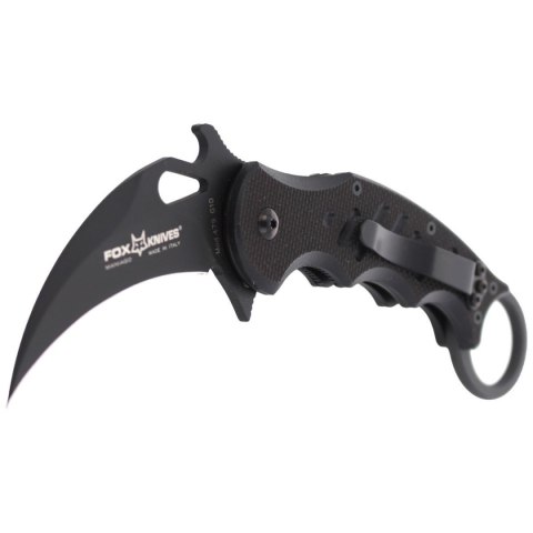 Nóż składany Fox Karambit w/ Emerson Wave Black G10, Black Idroglider N690Co (479) Nóż składany Fox Karambit w/ Emerson Wave Black G10, Black Idroglider N690Co (479)