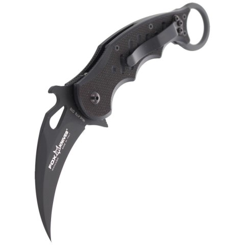 Nóż składany Fox Karambit w/ Emerson Wave Black G10, Black Idroglider N690Co (479) Nóż składany Fox Karambit w/ Emerson Wave Black G10, Black Idroglider N690Co (479)