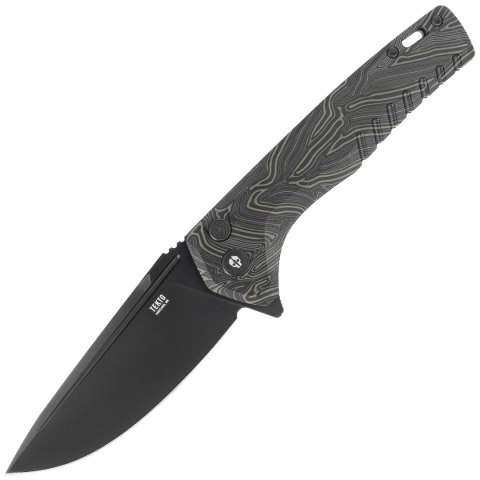 Nóż składany Tekto F3 Charlie Damascus G10, Black HW, Black D2 Nóż składany Tekto F3 Charlie Damascus G10, Black HW, Black D2