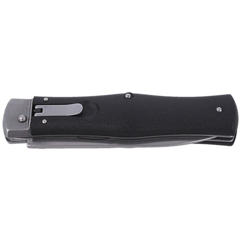 Nóż sprężynowy Mikov Predator Black ABS, Stonewashed N690 (241-BH-1/STKP)