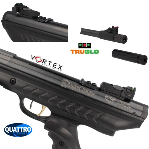 Pistolet wiatrówka Hatsan SuperCharger Vortex 4.5 mm, sprężyna gazowa Pistolet wiatrówka Hatsan SuperCharger Vortex 4.5 mm, sprężyna gazowa