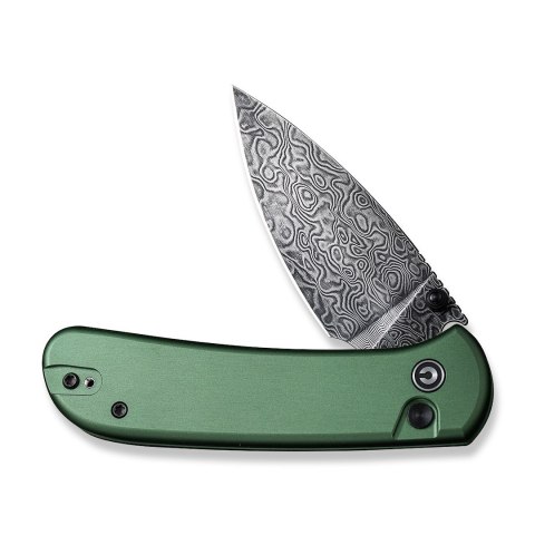 Nóż CIVIVI Qubit Damast Aluminum Green C22030E-DS1 Nóż CIVIVI Qubit Damast Aluminum Green C22030E-DS1