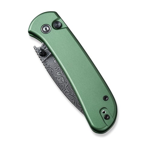 Nóż CIVIVI Qubit Damast Aluminum Green C22030E-DS1 Nóż CIVIVI Qubit Damast Aluminum Green C22030E-DS1